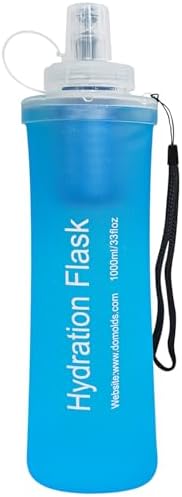 GUYI 1.0L Collapsible Water Filter Bottle, Removes Impurities, BPA Free, Ultralight for Hiking, Camping, Cycling & Travel-Blue by GUYI