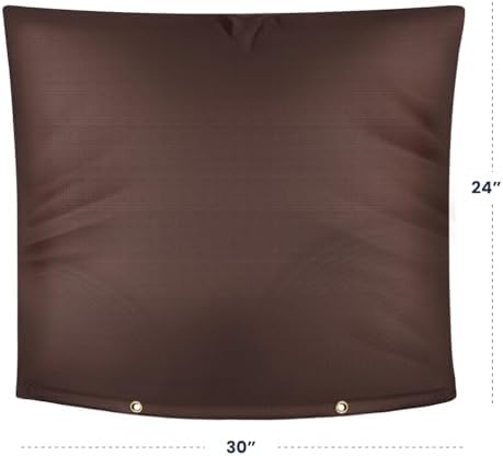 Outdoor Pipe Insulation Cover, Waterproof Backflow Preventer Cover for Winter Freeze Protection, Heavy-Duty 5-Layer Fabric Insulated Wrap for Sprinklers and Valves 30W x 24H inches - Brown - Image 6