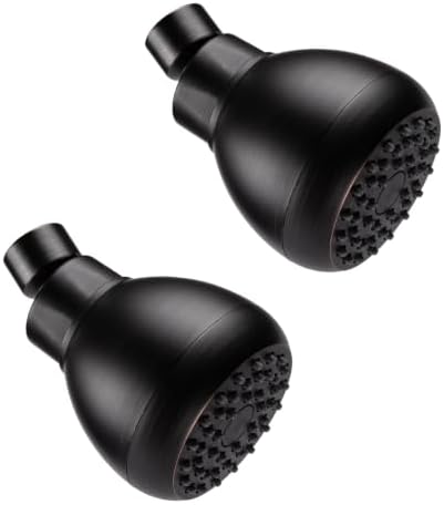 AISOSO Fixed Shower Head High Pressure 2PCS 3" Showerhead Oil Rubbed Bronze by Aisoso