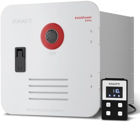 FOGATTI InstaShower 8 Pro RV Tankless Water Heater with White Door & Remote by FOGATTI