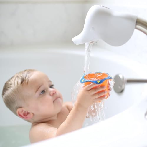 Nuby Safety Bathtub Spout Guard with Top Opening for Diverter– Elephant - Image 2