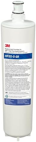 3M Aqua-Pure HF20-S-SR Carbonless Water Filter Replacement Cartridge, for Ice Machines, Inhibits Scale by Aqua-Pure