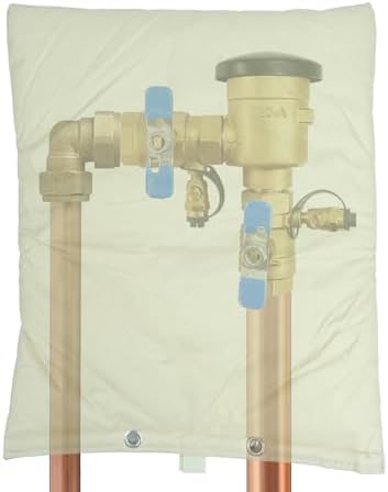 Backflow Preventer Valve Insulation Cover, 16"X20" Winter Pipe Insulation Sprinkler Valve Cover (5°F), Outdoor Winter Freeze Protection Compatible with Zurn Wilkins 720A Pressure Vacuum Breaker by Greenliving
