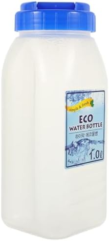 Large 64Oz Plastic Cold Water Bottle with Lid Portable Juice and Milk Storage Container for Home Fitness Outdoor Use by Healvian