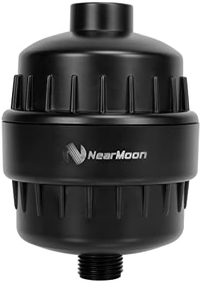 NearMoon High Output 15 Stage Shower Filter - Filtered Shower head softener for Hard Water，Reduces Dry Itchy Skin, Dandruff and Improves the Condition of Your Skin, Hair (Matte Black) by NearMoon