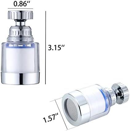 360-Degree Rotating Faucet Filter - Sink Water Purifier for Kitchen and Bathroom, Removes Heavy Metals and Hard Water - Image 3