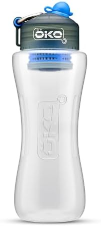 ÖKOH2O Purification Water Bottle with Advanced Filtration, Arctic, 33.8oz by OKO