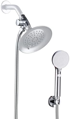 Dog Shower Head Sprayer Pet High Pressure 3 Mode Handheld with ON OFF Switch Metal Diverter 100 Inch Extra Long Stainless steel Hose No Drill Hook Chrome by V-Frankness