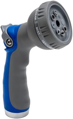 VIKING Hose Nozzle, 8 Spray Patterns, Thumb Control for Cars and Homes by VikingCarCare
