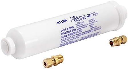 EZ-FLO 10 Inch Line Water Filter, Brass 1/4 Inch MIP x 7/16 Inch Compression Adapters, 1500 Gallon Capacity, 60458N by EZ-FLO