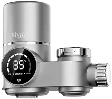 Faucet Mount Water Filter- Smart LED Display | Advanced UV Blue Light Purification Indicator | Reduce Lead Chlorine | Tap Water Purifier Fits Standard Faucets - Includes 1 Filter by Unknown