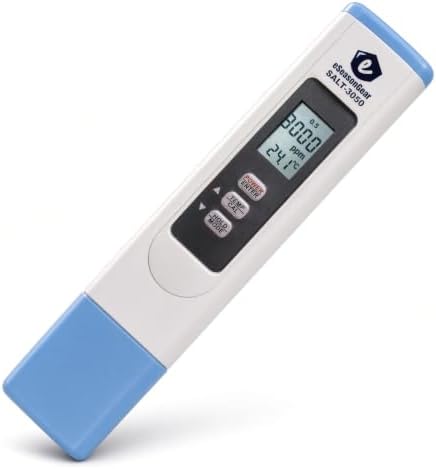 SALT-3050 Waterproof IP65 Meter, Digital Salinity PPM Temperature Tester for Salt Water Pool and Koi Fish Pond by Unknown