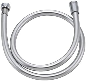 39 Inches Short PVC Shower Hose Replacement Silver by JASYA