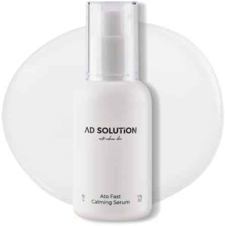 Ato Fast Calming Serum - Korean Cica Serum with Madecassoside & Panthenol - Hyaluronic Acid, Beta-Glucan for Dry, Sensitive Skin - Fragrance Free, Cruelty-Free, 1.69 Fl Oz by ADSOLUTION