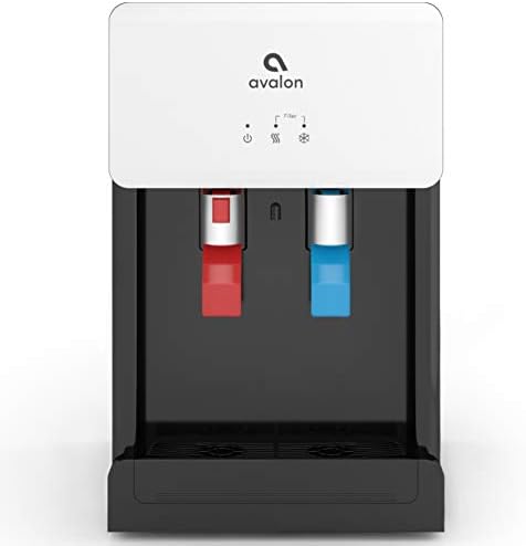 Avalon B8WHT Countertop Bottleless Water Cooler Dispenser - 2 Stage Water Filters and Installation Kit Included, NSF Certified, UL Listed, White by AvalonWater