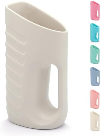 Babylush Baby Bath Rinse Cup & Rinser – 1000ml Soft EVA, 0.3lb Lightweight, BPA-Free Bath Water Pourer, Baby Bath Pitcher, Shower Cup for Kids (Grey) by Babylush