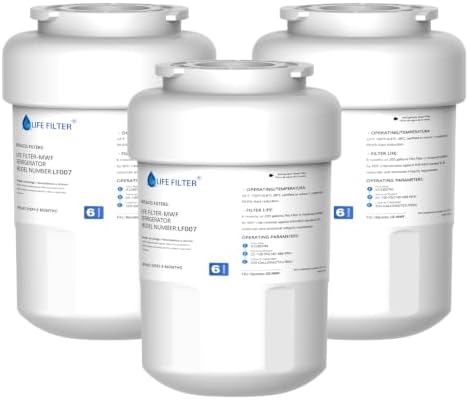 Lifefilter Replacement for MWF Refrigerator Water Filters, 3 Pack by Lifefilter