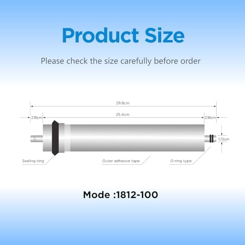 100 GPD RO Membrane Filter Replacement, 12" x 2.0" Reverse Osmosis Water Filter Membranes Replacement for Home Drinking Under Sink RO Water Filtration System, 2-Pack - Image 6