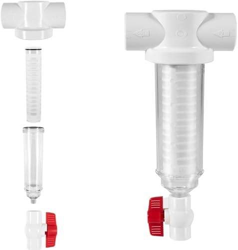 1-1/2" 100 Mesh Spin Down Sand Separator for 50 Gpm Sediment Water Filter System,1.5 Inch PVC Slip Inlet/Outlet - Image 6