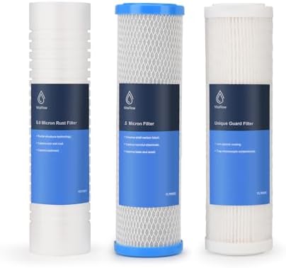 3-Stage RV Water Filter Fit for Clearsource Ultra Three Canister System Includes 5-Micron Sediment Filter, 0.5-Micron Coconut Carbon Block, Final Guard Stage, Improves Taste & Odor by Unknown