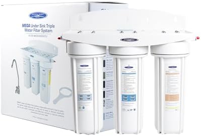 Crystal Quest - Voyager Triple Inline Multistage Ultimate Water Filter System with Wall Mount - Filters 30,000 Gallons by CrystalQuest