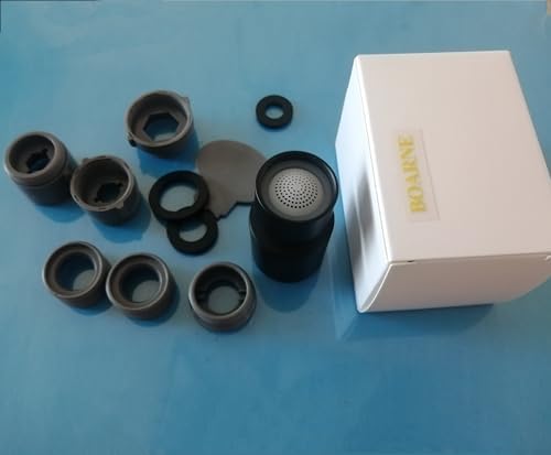 Rotating Faucet Aerator Extender,Nozzle Faucet Adapters, Universal Splash Filter Kitchen Tap Extension, Kitchen Sink Tap Head (Matte Black) - Image 5