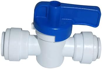Food-Grade Quick Connector Push-In Tube Fitting,5/16" O.D. Equal Tube Shut off Ball Valve for Reverse Osmosis Water Filter Purifier (Pack of 5) by YZMSZ