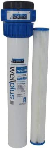 Aquios® WellPlus Salt AQFS220W Free Water Softener & Filter System-Remove & Prevents Limescale-Prevents Iron Stain-High Flow Pleated Design-Removes Rust, Sediment, Dirt, 3/4" Brass Ports - Image 2