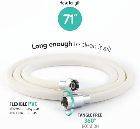 Barumi Livo Handheld Filtered Showerhead for Kids with PVC Hose & Shower Head Holder - Turtle/Turquoise - Image 5