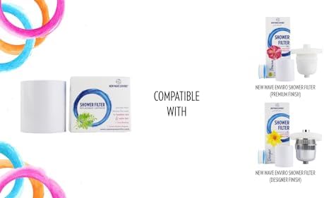 New Wave Enviro Shower Filter System with Replacement Cartridge and Aromatherapy Ring - Image 3