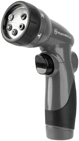 Flexzilla 6-Pattern Adjustable Garden Hose Nozzle Sprayer with Easy to Use on/off toggle & Durable Design by Flexzilla