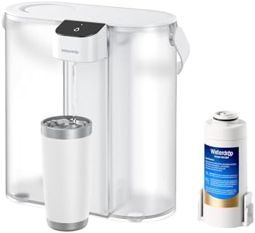 Waterdrop ED02W Compact Electric Water Filter Pitcher, 14-Cup, White by Waterdrop