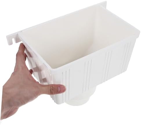 PVC Rain Gutter Diverter for Barrel, White Plastic Downspout Adapter - Image 6