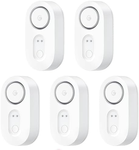 GoveeLife Upgraded Water Leak Detector with 105dB Adjustable Alarm, 5 Pack by GoveeLife
