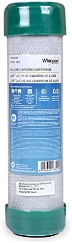 Whirlpool Undersink Premium Carbon Block Filter WHKF-DB2, 0.5 Micron Rating Reduces Mercury, Lead, Cysts, Asbestos, 6-Month Life, Use for Home Drinking Water Filtration or Reverse Osmosis System by Unknown
