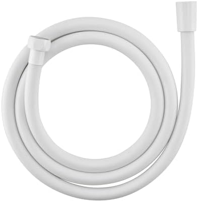 White Shower Hose Replacement 39 Inches,Explosion Proof Anti Winding PVC Showerhead Hoses Extra Short,Used In Spray Bidet Bathing Toilet Cleaning Pet,Flexible Rv Shower Hose High Pressure by JASYA