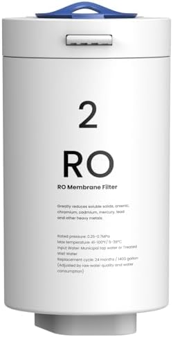 GLACIER FRESH RO Filter Replacement for GFU03 Reverse Osmosis System by GLACIERFRESH