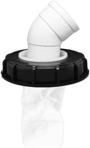 IBC Lid Filter 165 mm 45° Ton Barrel Cover with Nylon Washable IBC Tank Lid Filter for mounting on IBC Container Rainwater Tank IBC 1000 Liters DN150 by samou