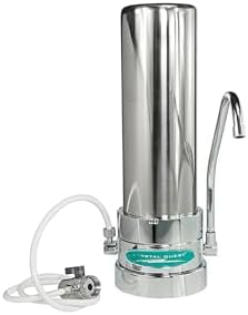 Smart Countertop Water Filter System | Crystal Quest (Single, Stainless Steel) by CrystalQuest