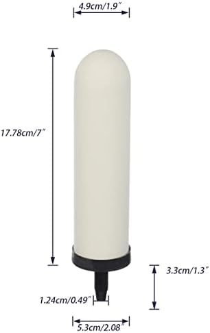 HUINING 4PCS 7-inch Replacement Ceramic Filter Candle with Activated Carbon for Countertop Gravity Water Filter System and Household Water Cooler Filtration Systems - Image 2