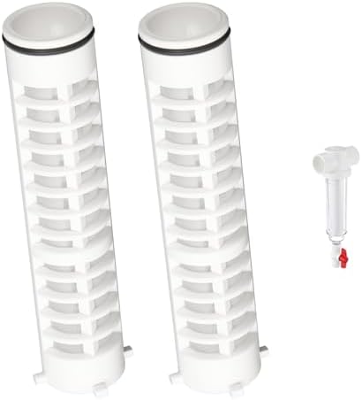 1-1/2 Inch 60 Mesh Spin Down Filters for Rusco Vu Flow Sediment Filter Sprinkler Water Filter Well Pump Spindown Screen Irrigation Filters 8" Long - 2 Pack (FS-1-1-2-60) by Ahuliao