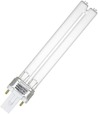COOSPIDER 9W HAVC UV Light Bulb,Replacement Sanitizer UVC Bulb for AC System, G23 2 Pin UVC Bulb for AC Duct.110v by Coospider