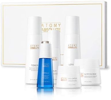 K-Beauty Absolute CellActive Skincare Set - Toner, Ampoule, Serum, Lotion, Eye-Complex, Nutrition Cream | Korean Skincare l Moisturizer by Unknown