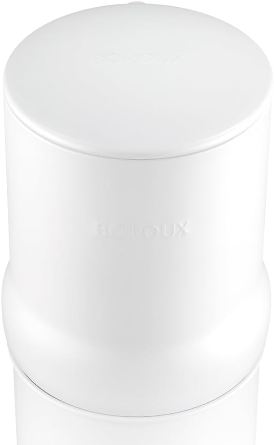 Boroux Legacy Gravity-Fed Countertop Stainless Steel Water Filter System | 3 Gallons with 2 Authentic Black Foundation. Filters | Matte White - Image 6