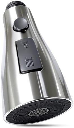 Kitchen Faucet Head Replacement with 3 Modes, Pull Down Spray Head for Kitchen Faucet, Kitchen Sink Sprayer Replacement Compatible with Moen, American Standard, Kohler Faucets by KOOTTI