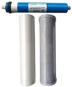 CFS 3 Stage Reverse Osmosis Replacement Filter Set with 75 GPD Membrane by CompleteFiltrationServices