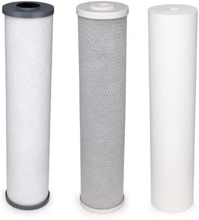 BLACK+DECKER Whole House Replacement Filter Set| Water Filter with 3 Stage Filtration System | Top-Tier Anti-Scale Filter | IAPMO R&T Tested, Platinum Sealed, and NSF/ANSI 42 Certified by Unknown