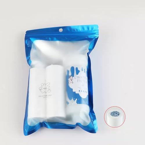 Vitamin C Shower Head Filter for Hard Water Filter + 2 Shower Aromatherapy Replacement Cartridge Bathroom Accessories Remove Chlorine Fluoride Heavy Metals Milk - Image 5