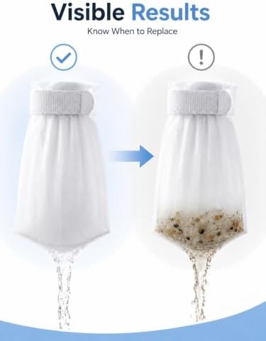 300PCS Faucet Filter Bags with 30 Reusable Hook-and-Loop Straps, Fine Mesh Universal Sink Faucet Filter Sleeves for Rust, Sand, Sediment & Splash Reduction, Kitchen Bathroom Use - Image 4