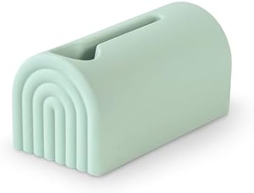 mushie Bath Spout Cover | Soft Silicone Bathtub Faucet Safety Guard for Kids | Universal Fit (Cambridge Blue) by mushie